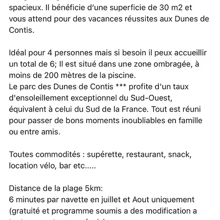 Kemp Prix Degressif - 4-6 Personnes Aux Dunes De Contis (adults Only)