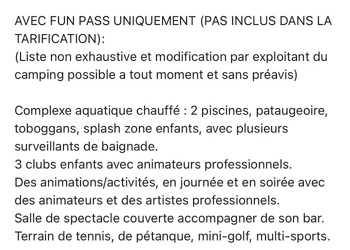 Кемпинг Prix Degressif - 4-6 Personnes Aux Dunes De Contis (adults Only) *